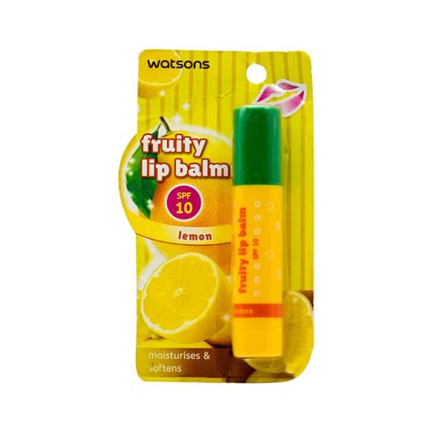 Buy Watsons Fruity Lip Balm, Lemon, SPF 10 Online @ ₹450 from ShopClues