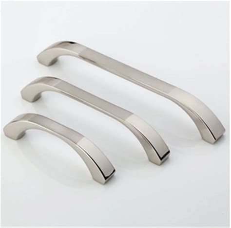 4 Size Stainless Steel Satin Nickel Kitchen Cabinet Door Drawer Handle Pull knob Door Handles ...