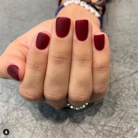 Matte Maroon Nails | Matte maroon nails, Red nails, Maroon nails