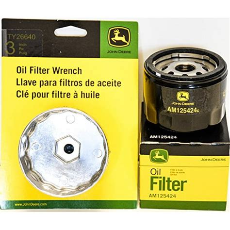 John Deere 3" Oil Filter Wrench with AM125424 Oil Filter Set - Walmart ...