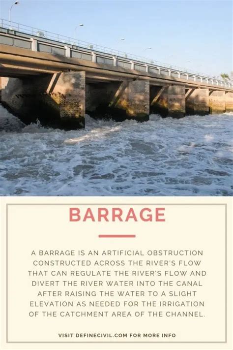 Difference between Dam and Barrage - Definecivil