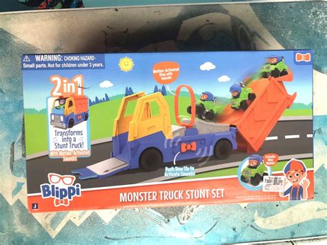 Blippi Monster Truck Stunt Set, Hobbies & Toys, Toys & Games on Carousell