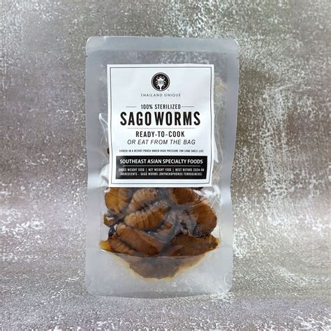 Sago Worms Ready-to-cook in retort pouch, long shelf-life, no ...