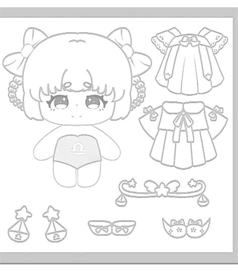 Paper dolls ♎ trong 2023 | Chibi, Mô hình giấy, Búp bê