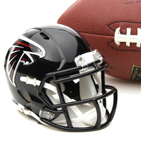 Atlanta Falcons Riddell Black Mini Speed Helmet - NFLShop.com