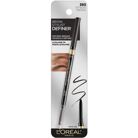 L'Oreal Paris Brow Stylist Definer Waterproof Eyebrow Mechanical Pencil, Soft Black - Shop Eyes ...