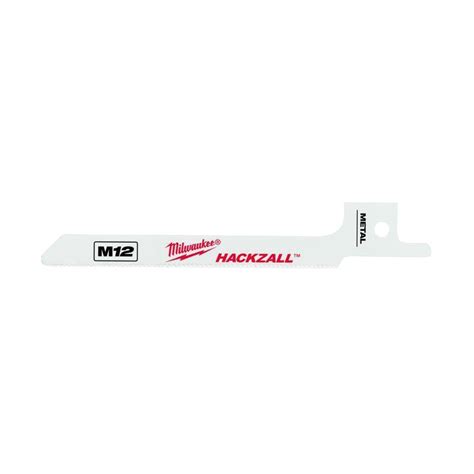 Milwaukee 3-1/2 in M12 Hackzall Metal Scroll Blade (5-Pack)-49-00-5324 - The Home Depot