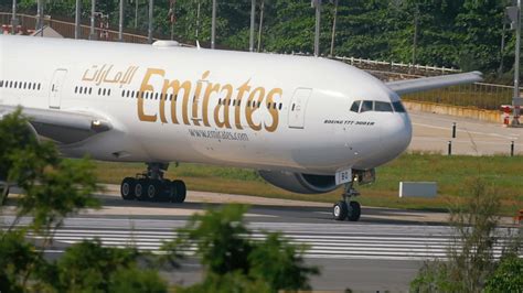 Emirates Landing Stock Video Footage for Free Download