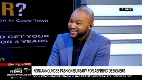 Noni Gasa announces fashion bursary for aspiring designers - YouTube