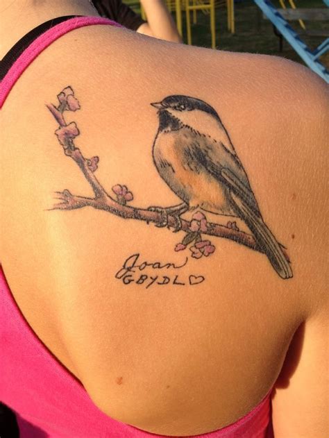 chickadee tattoo - for my girl | Chickadee tattoo, Birds tattoo, Tattoos