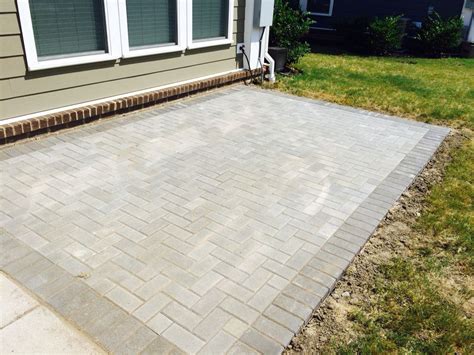 Paver Patio 90 Degree Herringbone | Outdoor Renovation