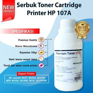 Refill Toner HP Laserjet 107A (Bukan Cartridge) | SIPLah