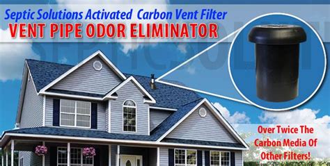 Carbon Refill Vent Stack Odor Filters | Eliminate Septic & Sewer Gas Odors