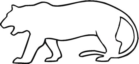 tiger outline drawings for kids - Clip Art Library