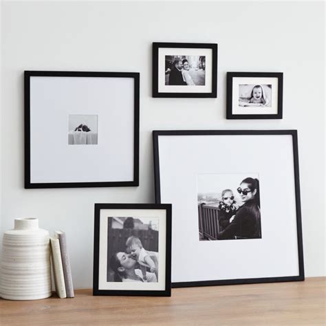 5-Piece Matte Black Picture Frame Set + Reviews | Crate and Barrel