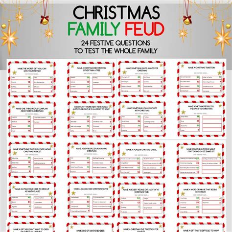 Christmas Family Feud Questions And Answers Printable 2022 – Get Christmas 2022 Update