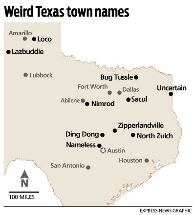 Strange names dot Texas map - San Antonio Express-News