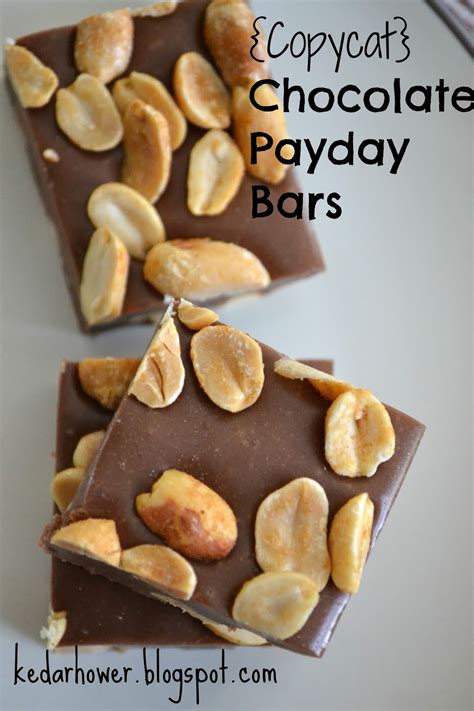 Stuff, Things, etc.: Chocolate Payday Bars (Copycat recipe)