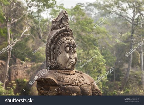 Asura Demon Statue Hold Naga Serpent Stock Photo 418097215 | Shutterstock