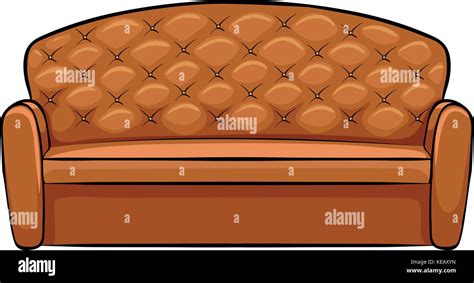 Large brown sofa with luxury design Stock Vector Image & Art - Alamy