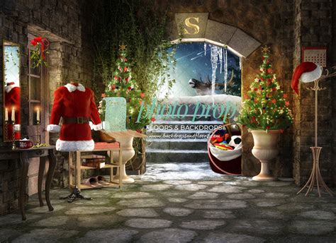 Santa Claus Workshop Background