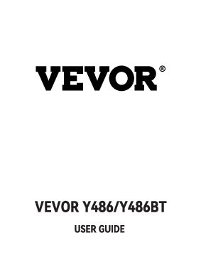 Vevor Y486-Y486BT User Guide - Bluetooth Thermal Label Printer