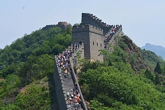 chinese, wall, large, great wall, places of interest, building, beijing, attraction, trip ...