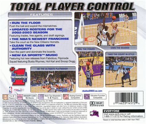 NBA Live 2003 cover or packaging material - MobyGames