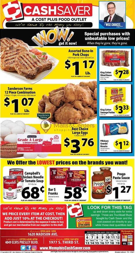 Cash Saver Cost Plus Food Outlet Weekly Ad - sales & flyers specials ...