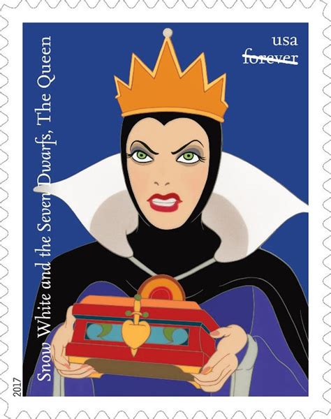 5 Snow White Disney Villain Forever Stamps // Evil Queen from | Etsy