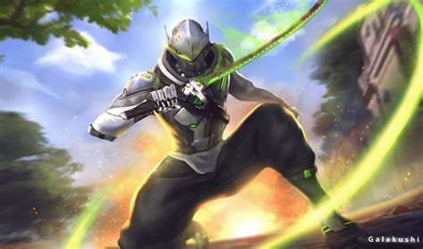 Download Genji (Overwatch) Video Game Overwatch HD Wallpaper by Galakushi