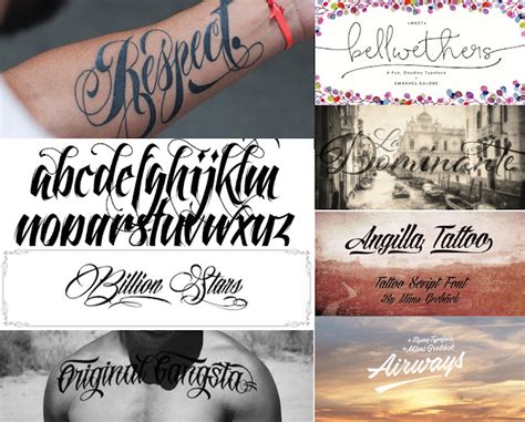 Las mejores tipografias para tatuajes (Gratis y de pago) - Lettering Time