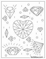 Free DIAMONDS Coloring Pages For Download Printable PDF sketch template