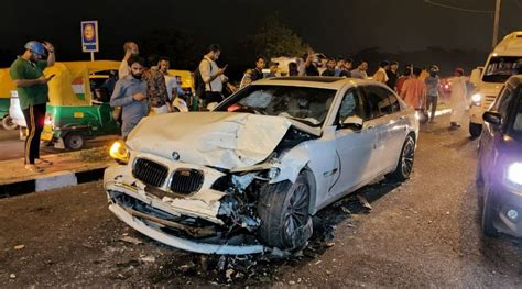 BMW ‘driven by ex-MLA’ hits multiple vehicles on Geeta Flyover in Delhi, at least three injured ...