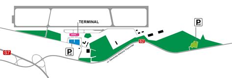 Map of Warsaw airports transportation & terminal