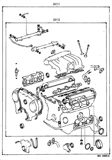 TOYOTA T100 Engine Gasket Set. All Models. Tacoma; To 1/99 - 0411162081 ...