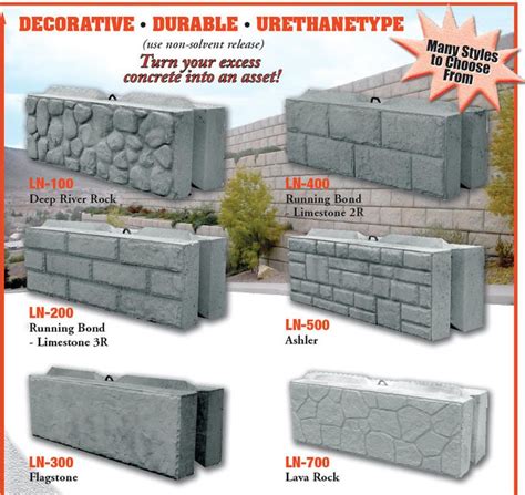 Leonard Marr, Inc. Block Forms - Decorative Liners - Wall & Landscape ...