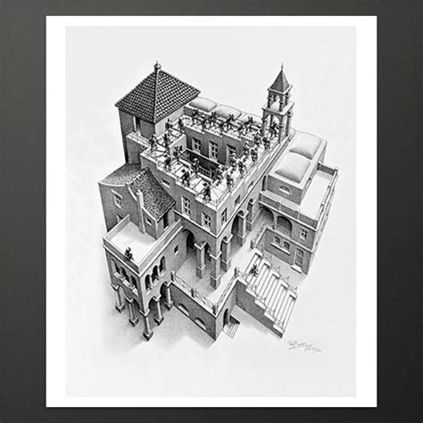 “Ascending & Descending” large poster – M.C. Escher – The Official Website