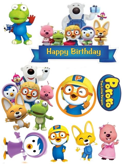 Cartoon Character Birthday Cake Topper