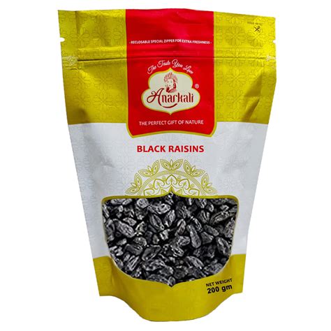 Anarkali Black Raisins 200G - Anarkali