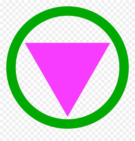 Safe Space Pink Triangle Clipart (#5316263) - PinClipart