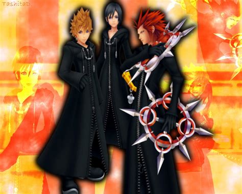 Xion, Roxas and Axel by TashitaDissidia on DeviantArt