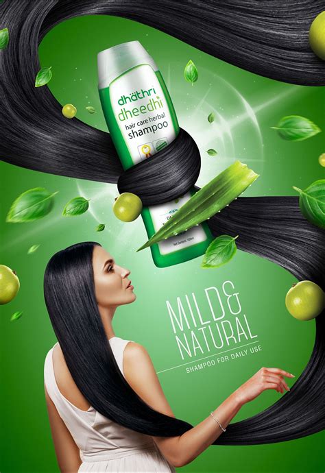 Natural & Mild Hair Shampoo on Behance | Diseño publicitario ...