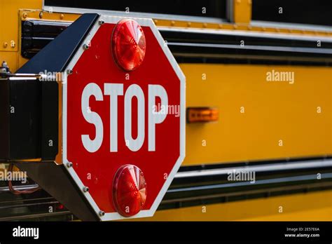 School bus sign on the front of yellow school bus hi-res stock photography and images - Alamy