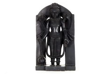 Painted Hindu Black Marble Vishnu Statue, For Worship at Rs 15000 in Jaipur