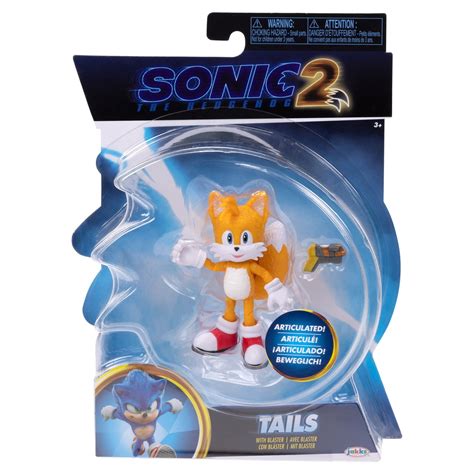 Sonic the Hedgehog 2 Movie Inspired 4 inch Tails Action Figure with ...