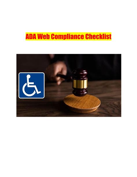 ADA Website Compliance Checklist by ADA Site Compliance - Issuu