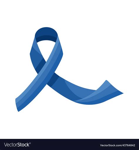 Prostate cancer blue ribbon Royalty Free Vector Image