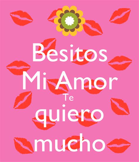 Besitos Mi Amor Te quiero mucho Poster | Luis | Keep Calm-o-Matic