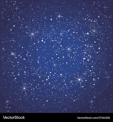 Starry night seamless pattern Royalty Free Vector Image